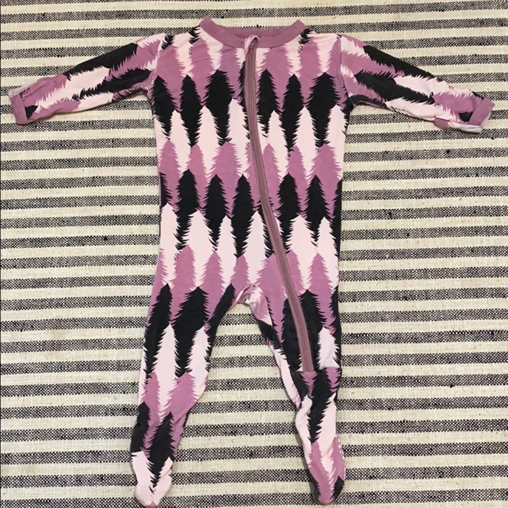 KicKee Pants Print Footie with Zipper